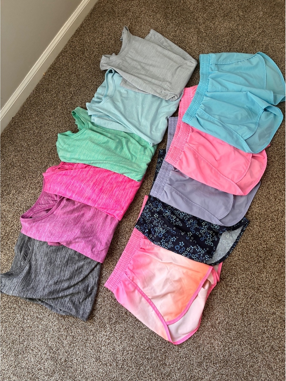 Girls All in Motion Athletic Bundle Size L 10/12 11 Pieces